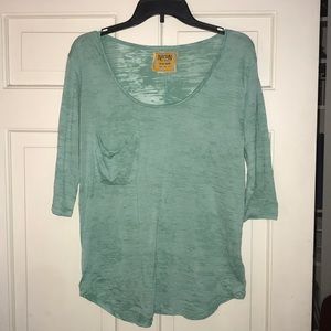 Pale green T-shirt